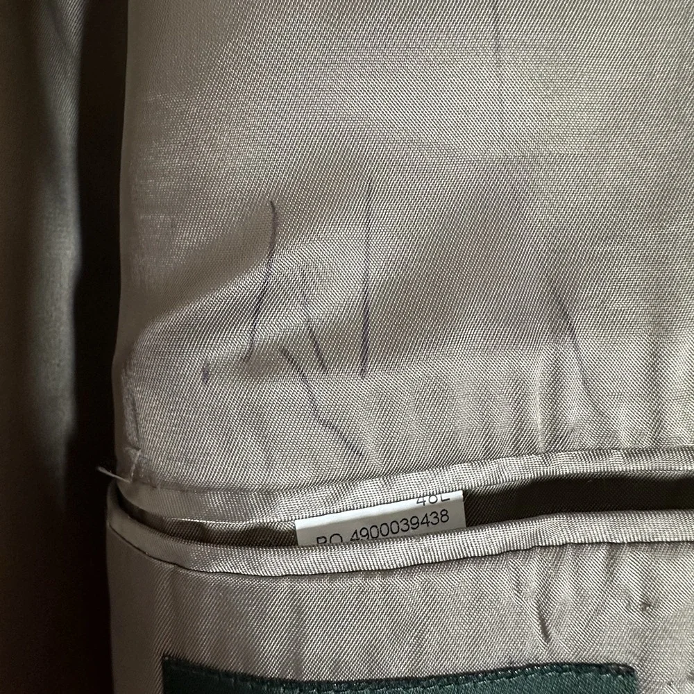 Lauren Ralph Lauren Silk Wool Sports Jacket‎ Men's 48L Single Breasted Gray